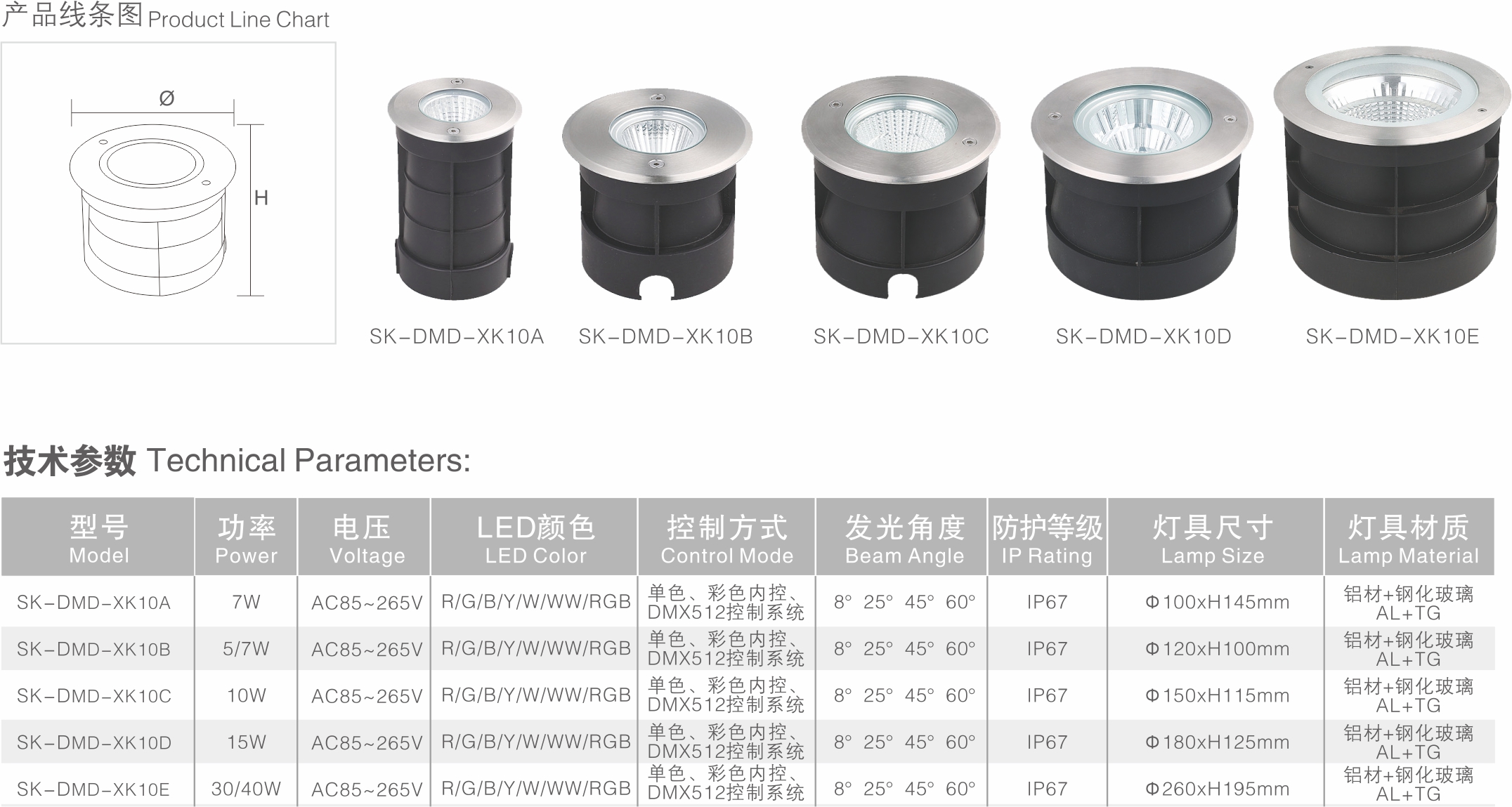 LED地埋灯 SK-DMD-XK10