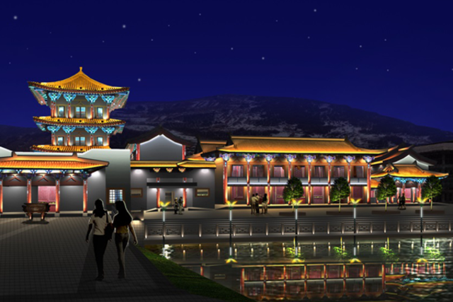 甘肃焉知山景区亮化