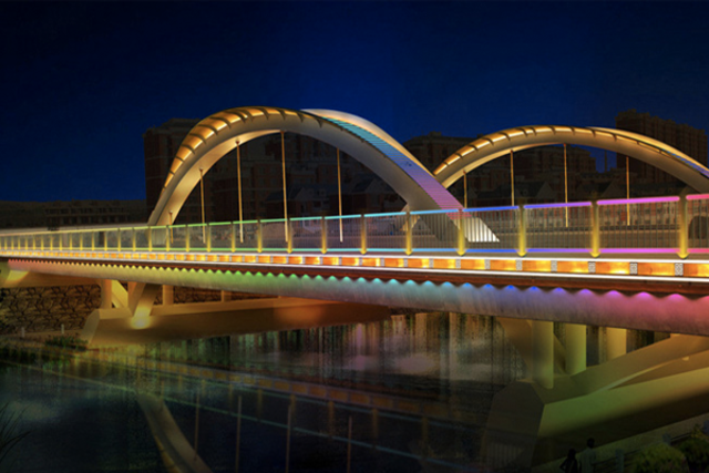 昱加河桥梁景观亮化